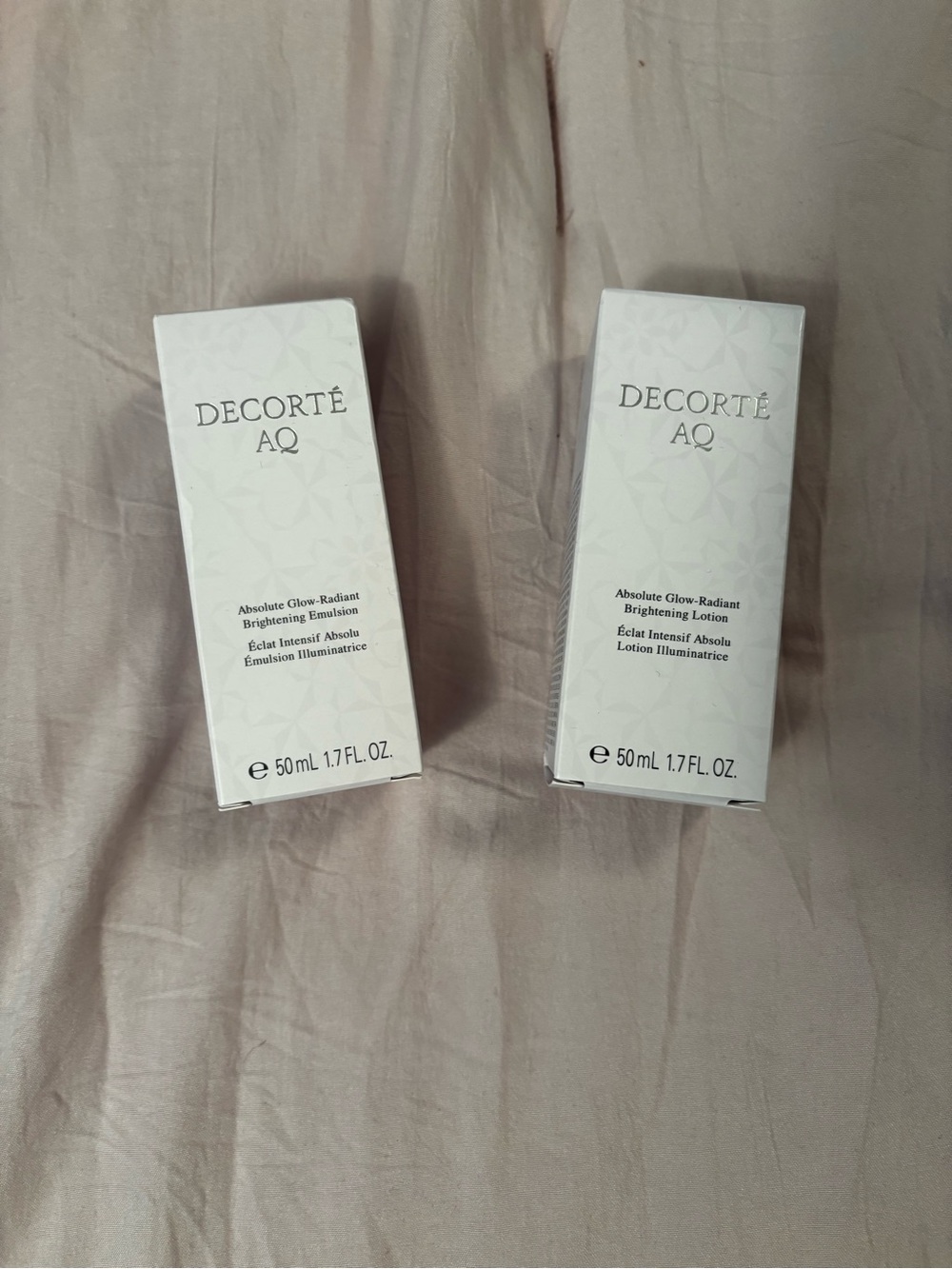 AQ Absolute Glow-Radiant Brightening Emulsion and Lotion